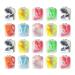 Lulyl 20 pair of hearing protection earplugs made of reusable silicone offer waterproof and soft hearing protection for sleep and aircraft.