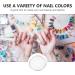  KONTONTY 1 Pc Round Nail Polish Palette Nail Art Mixing Tray Christmas Nail Art Supplies DIY Nail Manicure White Marble Resin Frame - Buy Online on GoSupps.com