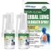 Herbal lung spray Herbal lung 2 pieces 30ml Herbal spray Herbal spray cleaning lung atmosphere.