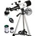 Gskyer Telescope, 70mm Aperture 400mm AZ Mount Astronomical Refracting Telescope for Kids Beginners - Travel Telescope with Carry Bag, Phone Adapter and Wireless Remote AZ70400