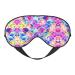 Beautiful Rainbow Colors Mermaid Print Unisex Sleep Eye Mask Soft Comfort Eye Shade Cover for Travel/Yoga/Shift Work