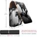 Travel Lipstick Organizer Case - Portable Makeup Bag with Mirror | Black Gray Fog Leopard - Shop Internationally - Buy Online on GoSupps.com