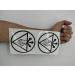 Constantine's Arm Alchemical Symbol Red King Tattoo Stickers - Set of 2 Role Playing Props - Buy Online on GoSupps.com