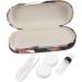 Buy Homsfou Dual-Purpose Glasses Case & Contact Lens Container - Travel-Friendly Storage Box with Flocked Cloth Design - Buy Online on GoSupps.com