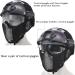 JFFCESTORE PJ Type Tactical Multifunctional Fast Helmet and Foldable Adjustable Half Mesh Mask Black - Buy Online on GoSupps.com