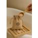 WDMT Bath salts in a jute bag with a wooden spoon and tray - Luxury relaxation for home - Natural spa experience - Buy Online on GoSupps.com