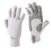 Palmyth UV Protection Fishing Fingerless Gloves UPF50+ Sun Gloves Men Women for Kayaking, Hiking, Paddling, Driving, Canoeing, Rowing Light Gray Large