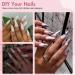 300 PCS White Gel Nail Tips - Medium Almond & Stiletto Pre-Colored Press-On Nails Kit DIY Nail Art in 15 Sizes - Sturdy Gel Tips for Perfect Nails - Buy Online on GoSupps.com