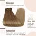 FSHINE 50cm Clip-In Hair Extensions - 20in Balayage Chocolate Brown to Dirty Blonde | 120g Real Remy Hair - 7Pcs #Ba10/14 - Buy Online on GoSupps.com