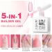 5-in-1 Pink Builder Gel & Base Strengthener for Nail Extension - 15ml Hard Gel Color in a Bottle - Buy Online on GoSupps.com