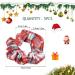 Christmas Glitter Sequin Hair Scrunchies - Red+Green Elastic Ponytail Holders for Girls & Women - 5PCS Set for Festive Hair Accessories - Buy Online on GoSupps.com