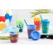 Ello Kids 12oz Chameleon Color Changing Cups - Reusable Plastic Cups with Lids and Straws - 4 Pack - Rainforest - Buy Online on GoSupps.com