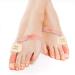 Bluestone Bunion Corrector Splint Nighttime Pain-Relieving Orthopedic Toe Straightener Brace with EVA Foam Pad and Adjustable Strap (Set of 2)