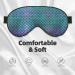 Buy Mermaid Teal Fish Print Unisex Sleep Mask | Double-Sided Eye Mask for Sound Sleep & Skin Care | International Shipping - Buy Online on GoSupps.com