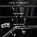 Acrylic Stair Railing Handrail Clear Bubble Pipe Outdoor Indoor Hand Rails/Round Wall Support Grab Bars for Staircase Stainless Steel Kit (Color : Gold Fittings Size : 1.5ft/0.4 Silver Fittings 8.5ft/2.6m - Buy Online on GoSupps.com