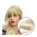 Bangs Hair Clip Clip in Bangs Fashion False Bangs Neat Fringe Hairpiece Thick Blunt Bangs Clip in Hair Extensions Synthetic Fake Bang Hair Piece Hair Accessories Bangs Clip in Hair (Color : 613 thick 613 thick bang