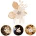 Beavorty Gold Leaf Side Comb Women Hair Pin Decorative Hair Combs Hair Comb Clip Comb Clips for Hair Girl Headpieces for Wedding Hair Side Comb Leaf Hair Accessories Bridal Hair Clips - Buy Online on GoSupps.com
