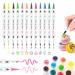 Food Coloring Pen 12pcs Edible Food Marker Color Pens with Fine&Thick Tip Food Grade Decorator Pen Edible Gourmet Writer for Cookies Fondant Desserts Easter Eggs Cake Pens Deco Edible