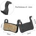 4 Pairs Resin Brake Pads for Shimano Deore XT XTR LX SLX Hone Alfine Saint Disc Brake - Compatible Disc Brake Pads - Buy Online on GoSupps.com
