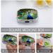 Beautiful Peacock Print Pill Box - 2 Compartment Portable Metal Organizer for Medicine | Stylish Pill Case for Pocket or Purse - Buy Online on GoSupps.com