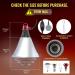Luxvista Poultry Heat Lamp 250W with 2M Wire and Chain - 2 Mode Switch, Adjustable Holder for Chicks Kennel - E27 Infrared Heat Lamp Holder - Buy Online on GoSupps.com
