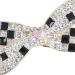 Shop Strass Hair Clips - Black & White Checkerboard Bowknot Ponytail Hairpins for Women & Girls - Stylish Hair Styling Tools - Buy Online on GoSupps.com