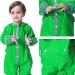 De feuilles Kids Button Rain Suit - Waterproof Hooded Green Frog Jumpsuit (4-6 Years) - Buy Online on GoSupps.com