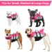Ripstop Dog Life Jacket - Adjustable Pet Swim Vest for Small Medium Large Puppies - XL Pink (66-78cm Chest Circumference) - Floating Safety with Rescue Handle - Buy Online on GoSupps.com