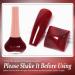 DouborQ Cherry Red Nail Polish Long-lasting Jelly Nail Art Varnish (02) Cherry Color-02 - Buy Online on GoSupps.com