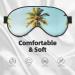 Palm Tree Print Unisex Sleeping Eye Mask - Soft & Comfortable Light-Blocking Sleep Mask for Better Rest - Buy Online on GoSupps.com