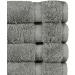 Chakir Turkish Linens 100% Turkish Cotton Luxury Hotel & Spa Washcloth Set - Set of 12 Gray - Buy Online on GoSupps.com