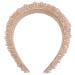 Lurrose 1pc Rhinestone Headband for Women Crystal Beaded Headbands Padded Rhinestone Headband for Women Girls (Coffee)