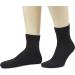 Hugh Ugoli Men's Cotton Diabetic Ankle Socks 4 Pairs Black - Wide Fit, Thin, Stretchy, Seamless Toe - Non Binding Top for Comfort - Buy Online on GoSupps.com