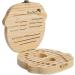 Wooden Baby Teeth Save Box - Kids Tooth Organizer in Souvenir Wood Gift (Girl) - Buy Online on GoSupps.com