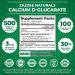 Zazzee BioAbsorb Calcium D-Glucarate 500mg Capsules with BioPerine & Broccoli Extract - Vegan, Non-GMO - Buy Online on GoSupps.com