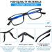 Buy Suertree Myopia Glasses - Blue Light Filter & Lightweight Nearsighted Glasses for Men & Women - Black -3.5 Diopters - International Shipping Available - Buy Online on GoSupps.com
