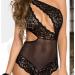 Buy UIVHLW Perspective Bodysuit - Cute Girly Lace Black Jumpsuit for Women | Shop Internationally - Buy Online on GoSupps.com