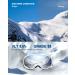 ZIONOR Lagopus Ski Goggles - White Frame Silver Lens - for Men Women Adult Youth - Buy Online on GoSupps.com