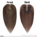 Silk Base Real Human Hair Topper for Thinning Hair Women - Medium Auburn Brown (6#) 12inch - Buy Online on GoSupps.com