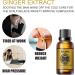 3 10ml Natural Ginger Oil - Lymphatic Drainage & Slimming Massage Oil for Sore Muscle Relief - Buy Online on GoSupps.com
