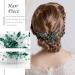 IYOU Princess Green Crystal Hair Comb - Bridal Wedding Headpiece for Girls & Women - Silver Accessories - Buy Online on GoSupps.com