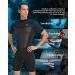 Abahub 2/3mm Shorty Wetsuit for Men & Women | 7 Sizes | Front/Back Zip Spring Suit for Snorkeling, Surfing, Kayaking, Scuba Diving | Short Sleeve Neoprene Wet Suit for Water Sports | Black - Men XX-Large - Buy Online on GoSupps.com