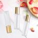 Square Refillable Glass Roller Bottles 4 Pack 10ml - Perfume Essential Oil - Buy Online on GoSupps.com