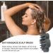 Scalp Massager & Shampoo Brush - Portable Silicone Hair Washer for Growth & Relaxation | Dark Gray - Buy Online on GoSupps.com