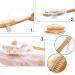 MCUILEE Wooden Bath Brush Set - Soft Bristle Body Massager with Long Handle for Shower & Back (2 Pack) - Ideal for Smooth Skin & Relaxation - Buy Online on GoSupps.com