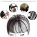 VANANA 3D Seamless Air Bangs Women Clip on Thin Hair Bangs Synthetic Invisible Hair Extension Straight Front Fringe for Daily Look (Dark Brown) - Buy Online on GoSupps.com