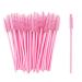 50 Pieces Eyelash Brush for Make up Disposable Mascara Wands Portable Eyebrow Brush - Pink