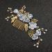 FOMIYES Bride Wedding Hair Accessories Pearl Flower Hair Comb Rhinestone Bridal Hair Piece Wedding Headpiece for Women and Girls Blue - Buy Online on GoSupps.com
