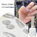 Glitter Gel Nail Polish Silvery Holographic Soak Off UV Gel Nail Varnish Metallic Sparkly Long Lasting Chip-resistant Birthday Gift for Women Diamond Shiny Finish Gel Polish 15ml - Buy Online on GoSupps.com