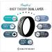 Knot Theory Mountain Forest Waves Silicone Ring - Dual Layer Engraved - Breathable Comfort Fit 6mm Rubber Wedding Band - Antique Gold Size 4/4.5 - Buy Online on GoSupps.com